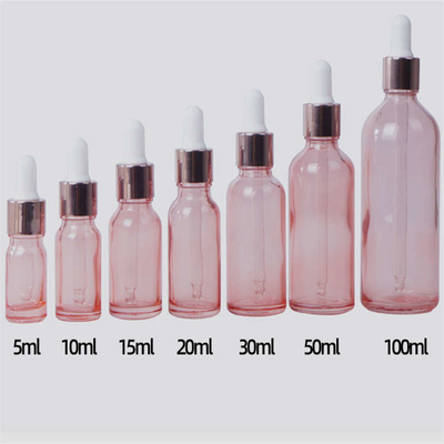 Washable Odorless Glass Bottle With Pipette , Leakproof Glass Dropper Bottles 100ml