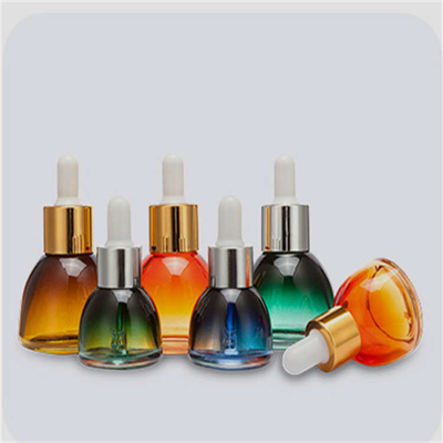 Ultralight 30ml Cosmetic Glass Bottle With Dropper Multi Color Portable