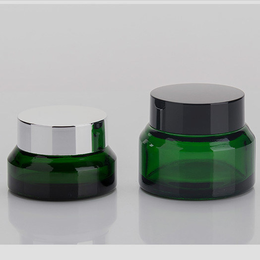 Lightweight Glass Cosmetic Cream Containers For Skin Care Products 15g 30g