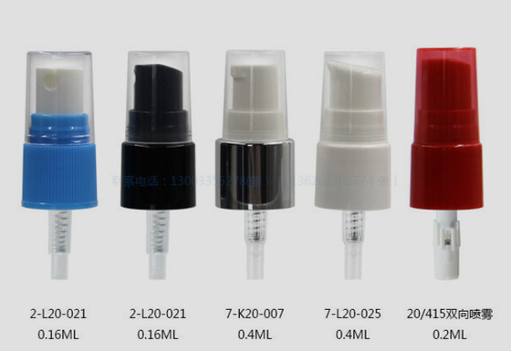 ISO14001 Plastic Mist Sprayer Pump Dosage 0.18cc Odorless Eco Friendly