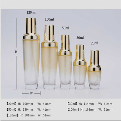Multifunctional Glass Cosmetic Pump Bottle