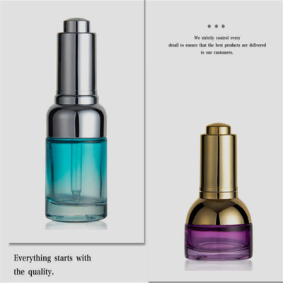 50ML Portable Cosmetic Glass Bottle With Airless Pump Reusable Leakproof