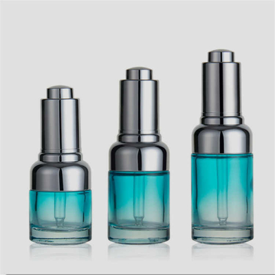 50ML Portable Cosmetic Glass Bottle With Airless Pump Reusable Leakproof