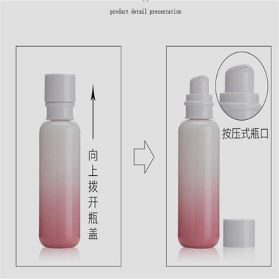 Odorless Fashionable Cosmetic Glass Bottle With Dropper Portable 100ml