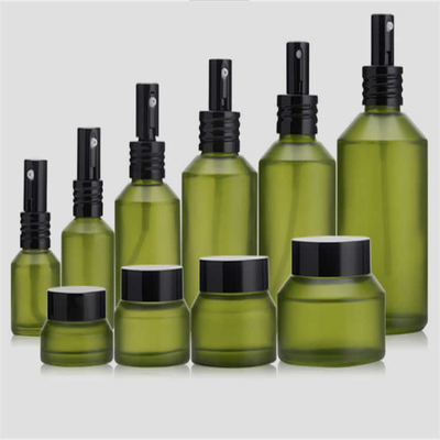 Multifunctional Glass Cosmetic Pump Bottle , Sturdy Rotary Airless Pump Bottle