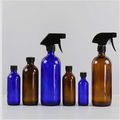 Multifunctional Amber Blue Glass Spray Bottles Thickened 230ML 500ML