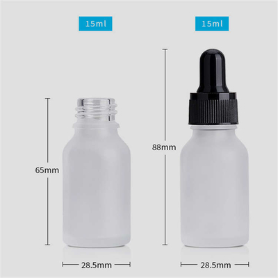 Leakproof Thickened Essential Oil Glass Bottles With Dropper Reusable