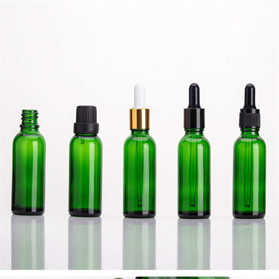 Multiscene Green Essential Oil Glass Bottles Odorless 5ml 15ml 100ml