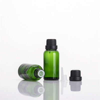 Multiscene Green Essential Oil Glass Bottles Odorless 5ml 15ml 100ml