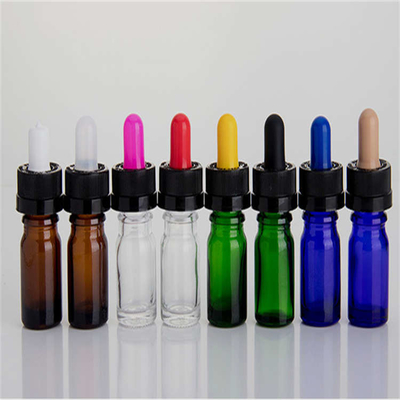 Dustproof Amber Essential Oil Glass Bottles ISO9001 Portable Eco Friendly