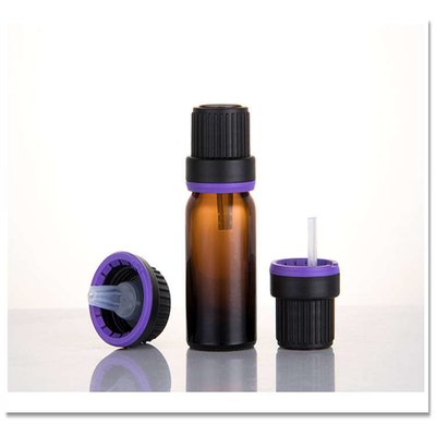 Dustproof Amber Essential Oil Glass Bottles ISO9001 Portable Eco Friendly