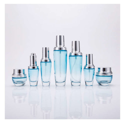 Color Gradient Cosmetic Glass Bottle Set Durable Multifunctional ISO14001