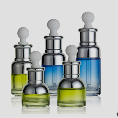 Portable Thickened 100ml Glass Dropper Bottles , Durable Serum Bottle With Dropper