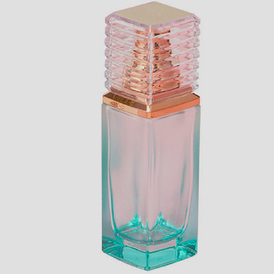 Eco Friendly Square Cosmetic Glass Bottle With Gradient Color ISO9001