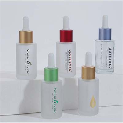 Empty Leakproof Round Glass Bottle With Dropper multifunctional 30ml
