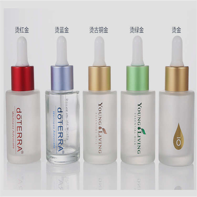 Empty Leakproof Round Glass Bottle With Dropper multifunctional 30ml