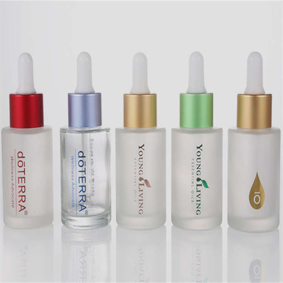 Empty Leakproof Round Glass Bottle With Dropper multifunctional 30ml