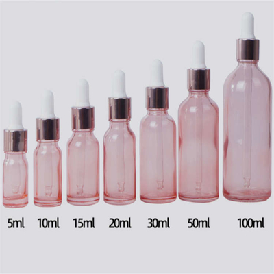 Washable Odorless Glass Bottle With Pipette , Leakproof Glass Dropper Bottles 100ml