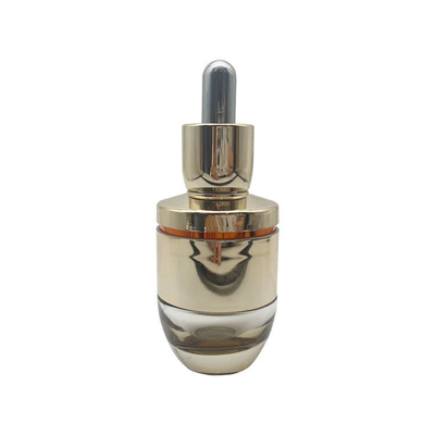 30ml Golden Luxury Glass Dropper Bottles With Pipette Practical Non Toxic