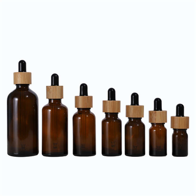 Practical Glass Bottle With Bamboo Dropper