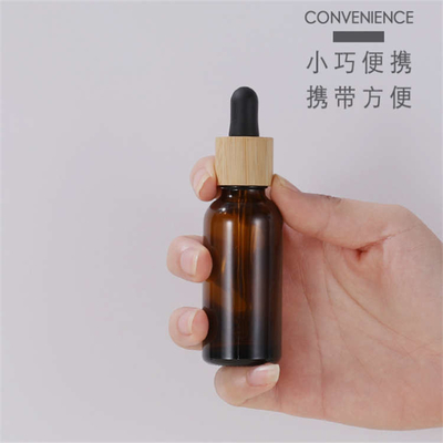 Practical Glass Bottle With Bamboo Dropper