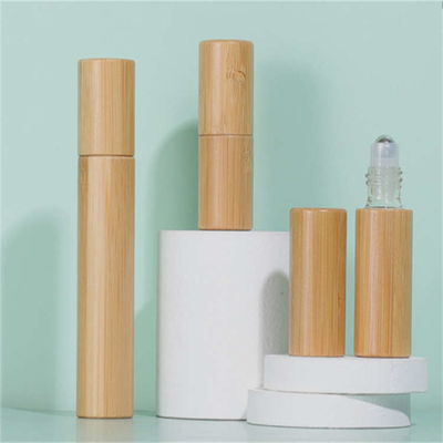 Hard Roll On Bamboo Dropper Bottle For Perfume Eco Friendly Non Toxic
