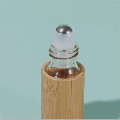 Hard Roll On Bamboo Dropper Bottle For Perfume Eco Friendly Non Toxic