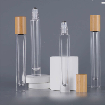 Ultralight Roller Bamboo Dropper Bottle With Lid Sturdy Environmentally Friendly