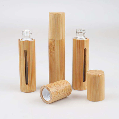 Lightweight Bamboo Top Roller Bottles For Essential Oil 10ml Multiscene