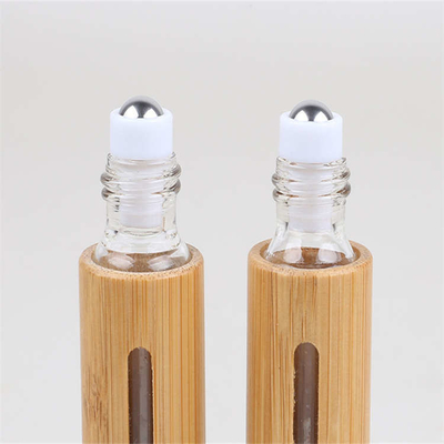 Lightweight Bamboo Top Roller Bottles For Essential Oil 10ml Multiscene