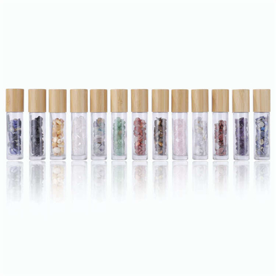 Multifunctional Roller Bamboo Dropper Bottle For Essential Oil 10ml 15ml Ultralight