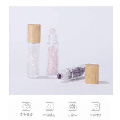 Multifunctional Roller Bamboo Dropper Bottle For Essential Oil 10ml 15ml Ultralight