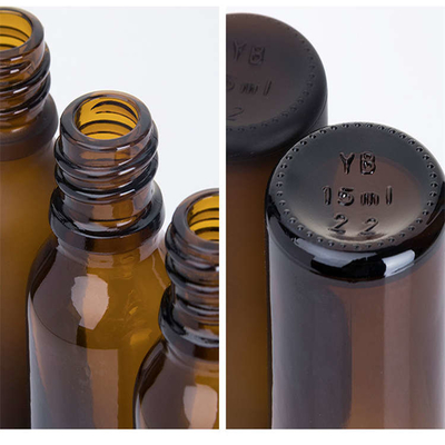 Multiscene Glass Bottles With Dropper , Eco Friendly Frosted Amber Dropper Bottle