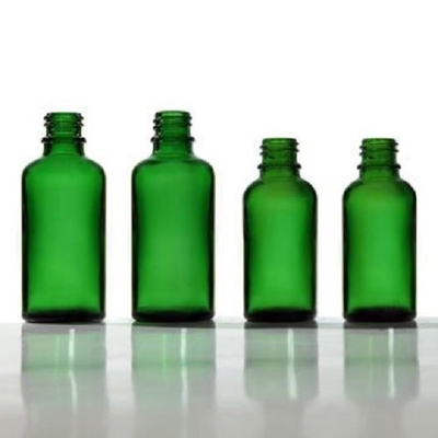 Lidded Pharmaceutical Amber Glass Bottle , 30ML Practical Medical Glass Vials