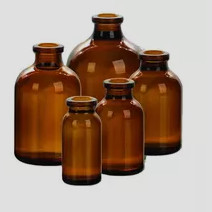 Washable Boston Round Pharmaceutical Glass Bottles For Liquid Medicine Amber Portable