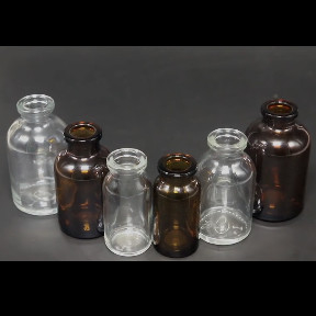 Antibiotics Pharmaceutical Glass Bottles 7-100ML Clear Boston Round Practical