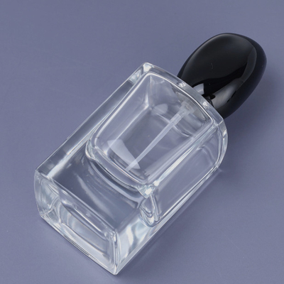 Ultralight Reusable Square Perfume Bottles , ISO9001 Spray Perfume Glass Bottle