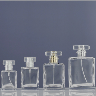 Square Crystal Perfume Spray Bottle Multipurpose 30ml 50ml Ultralight