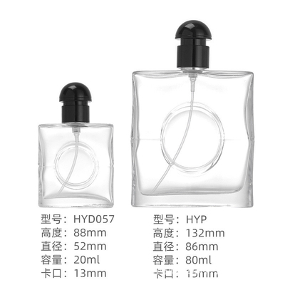 Thickened Empty Square Glass Perfume Bottles 80ml 100ml Multi Scene