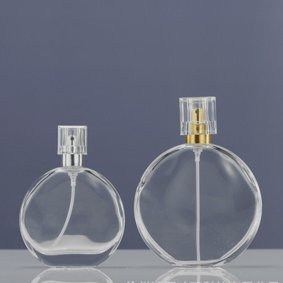 Thickened Round Lidded Perfume Spray Glass Bottle Lightweight Eco Friendly