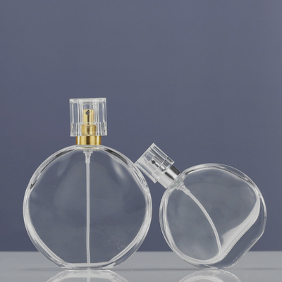 Thickened Round Lidded Perfume Spray Glass Bottle Lightweight Eco Friendly