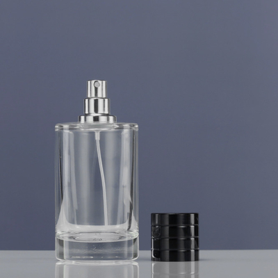 Lidded ISO9001 Perfume Oil Spray Bottle , Portable Round Glass Perfume Bottles