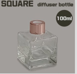 Portable Empty Diffuser Glass Bottles 50ml 100ml Odorless ISO9001 Fashionable