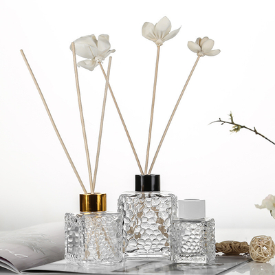 Multifunctional Square Diffuser Glass Bottles Sturdy 50ml 80ml 200ml