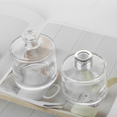 Lidded Round Diffuser Glass Bottles Ultralight Reusable 50ml 100ml 150ml