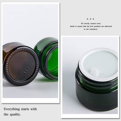 Odorless Empty Face Cosmetic Cream Containers 30g 50g ISO9001 Lidded