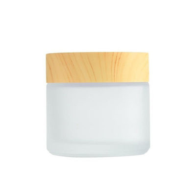 10g 50g 100g Cream Jar With Bamboo Lid Odorless Multifunctional Frosted