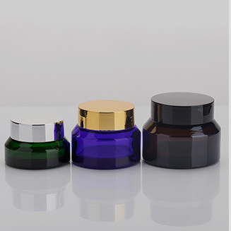 Lightweight Glass Cosmetic Cream Containers For Skin Care Products 15g 30g