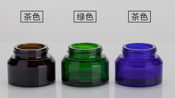 Lightweight Glass Cosmetic Cream Containers For Skin Care Products 15g 30g