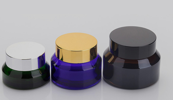 Lightweight Glass Cosmetic Cream Containers For Skin Care Products 15g 30g